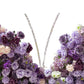 Artificial 3D Floral for Butterfly Backdrop Stand Lavender/Pink antenna close up and mixed florals