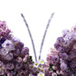 Artificial 3D Floral for Butterfly Backdrop Stand Purple close up of antenna and mixed florals
