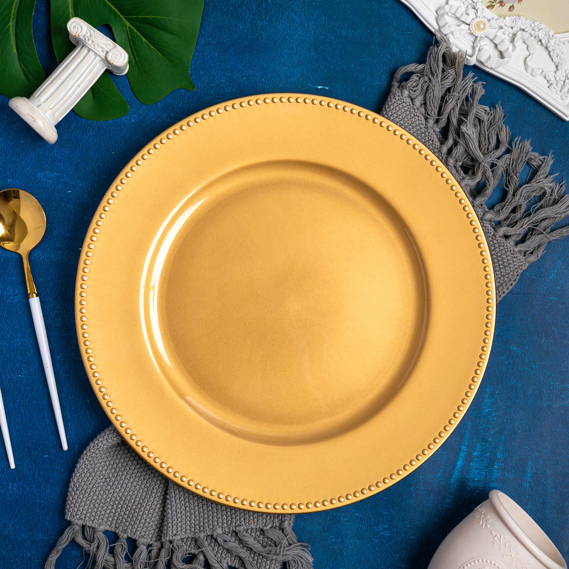 Diy Charger Dollar Tree Gold Chargers Beaded Round 13