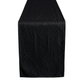 Embossed Geometric Jacquard Table Runner Black - CV Linens
