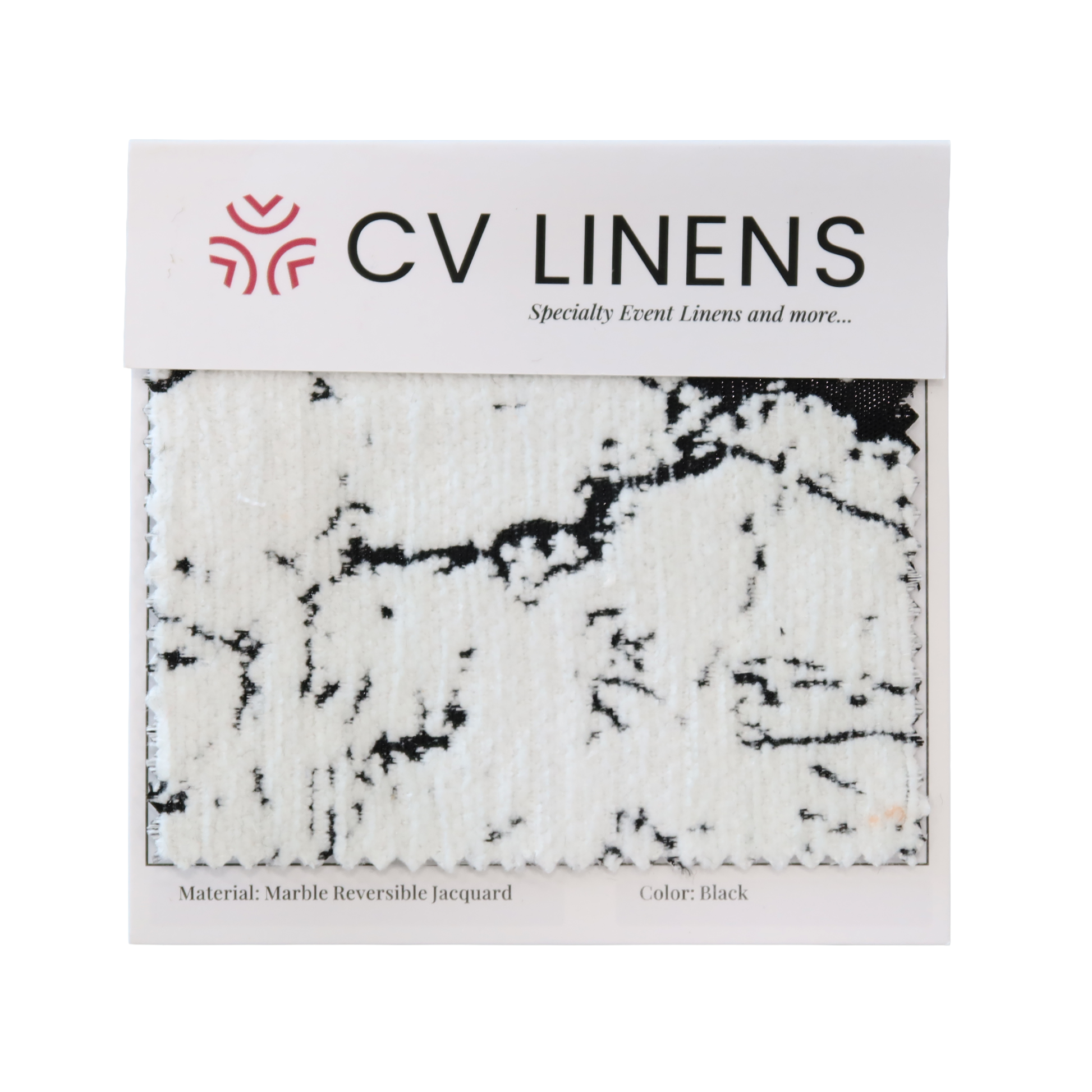 Black Marble Reversible Swatch Card