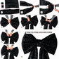 Sequin Velvet Giant Fabric Bow for Backdrop Black assembly steps
