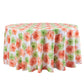 Blooming Mums 132" Round Tablecloth