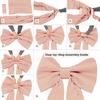 Giant Bow Backdrop Blush/Rose Gold assmebly infographic