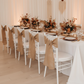 Burlap Chair Sash - Natural Tan