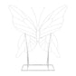 Butterfly Shape Backdrop Stand back view