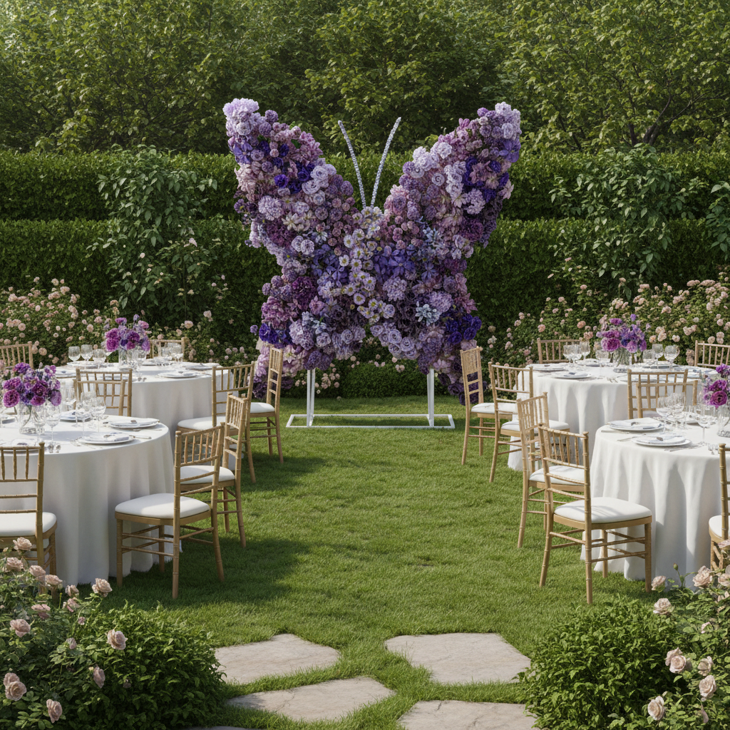 Butterfly Shape Backdrop Stand with cover