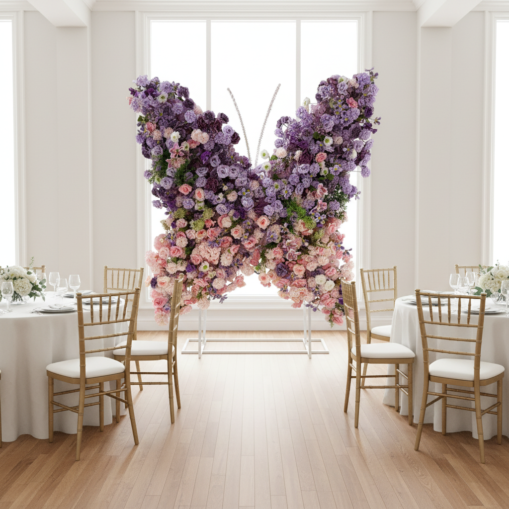 Butterfly Shape Backdrop Stand with cover