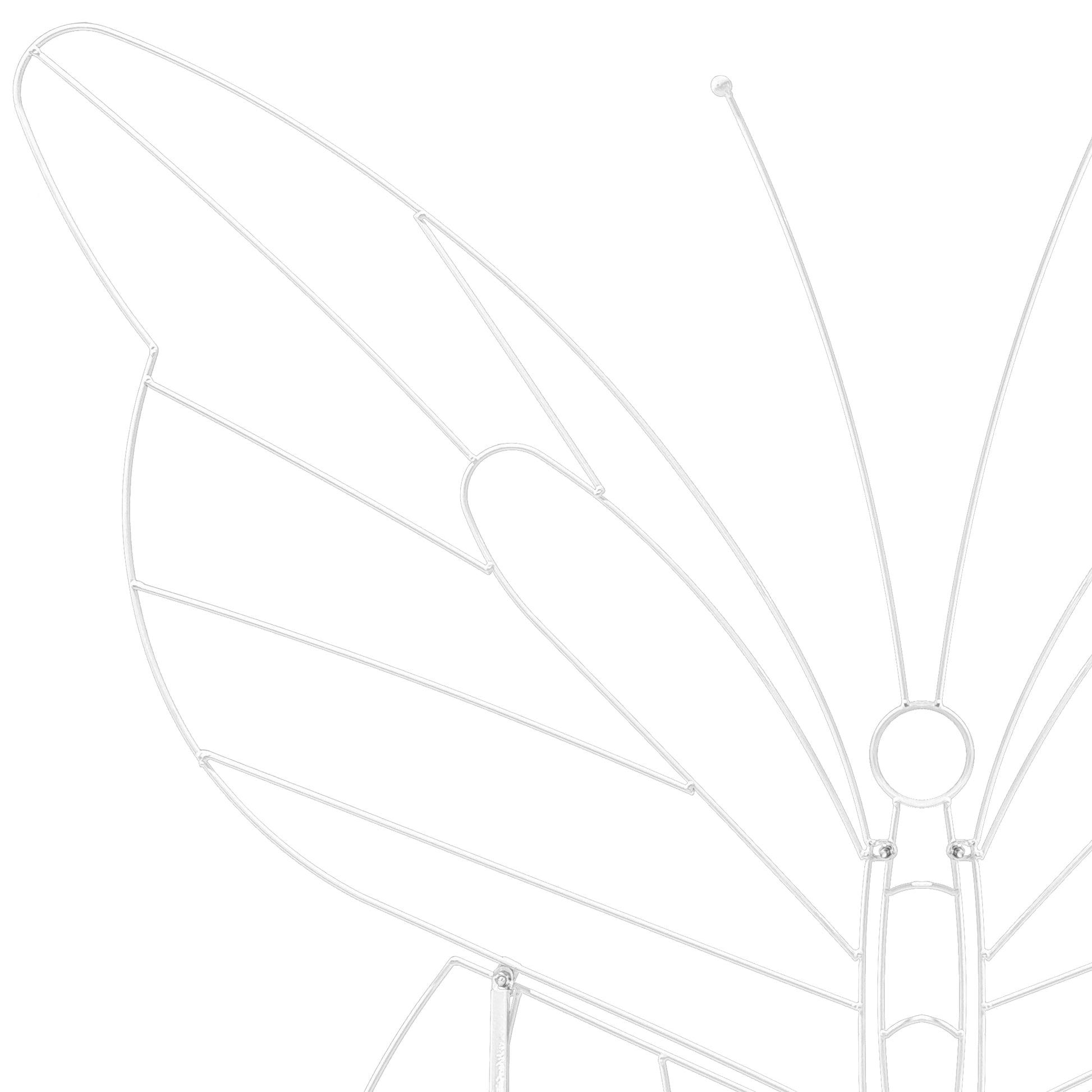 Butterfly Shape Backdrop Stand  wing close up