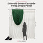 Cascade Swag Drape Panel 5ft x 4ft - Emerald Green infographic
