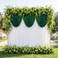 Cascade Swag Drape Panel 5ft x 4ft Emerald Green Wedding backdrop
