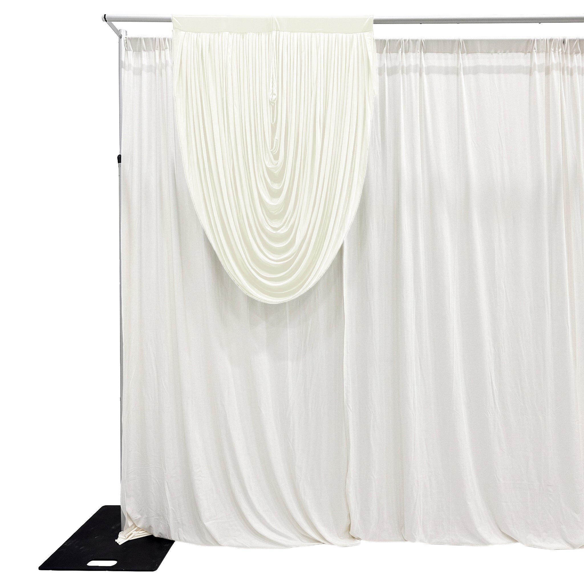 Cascade Swag Drape Panel 5ft x 4ft  Ivory - CV Linens