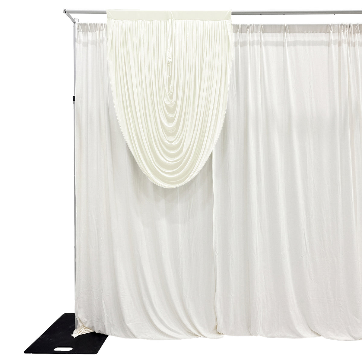 Cascade Swag Drape Panel 5ft x 4ft  Ivory - CV Linens