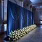 Cascade Swag Drape Panel 5ft x 4ft Navy Blue - Wedding Reception Backdrop

