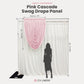 Cascade Swag Drape Panel 5ft x 4ft - Pink infographic