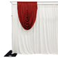 Cascade Swag Drape Panel 5ft x 4ft Red
