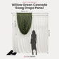 Cascade Swag Drape Panel 5ft x 4ft Willow Green infographic