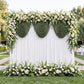 Cascade Swag Drape Panel 5ft x 4ft Willow Green - Wedding Backdrop
