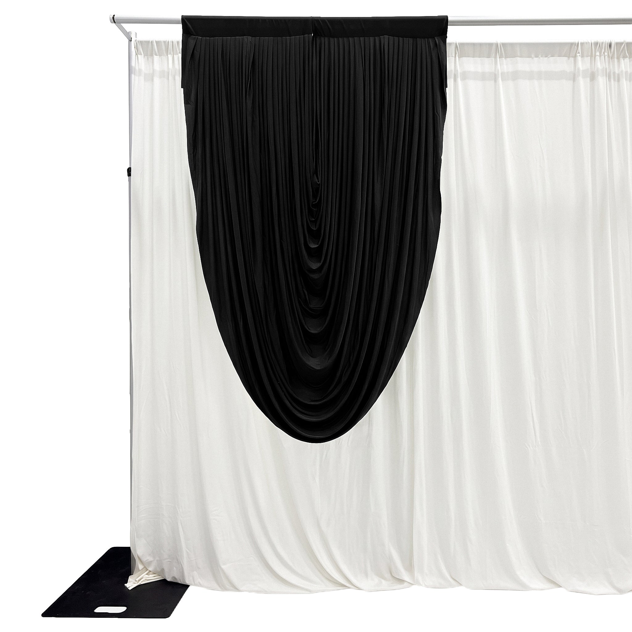 Cascade Swag Drape Panel 6.5ft x 5ft - Black