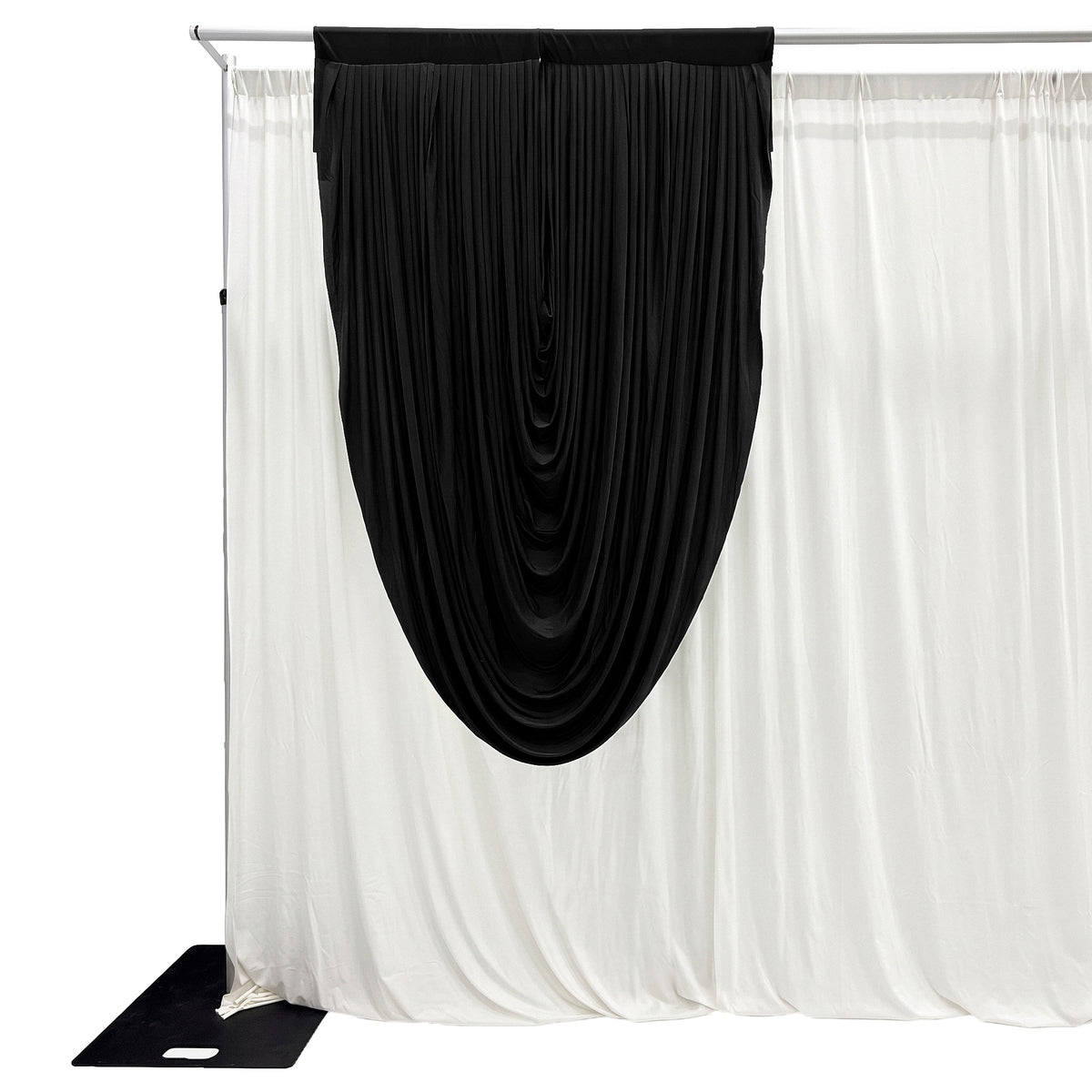 Cascade Swag Drape Panel 6.5ft x 5ft - Black