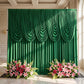 Cascade Swag Drape Panel 6.5ft x 5ft Emerald Green - Photo Backdrop