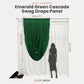 Cascade Swag Drape Panel 6.5ft x 5ft Emerald Green infographic