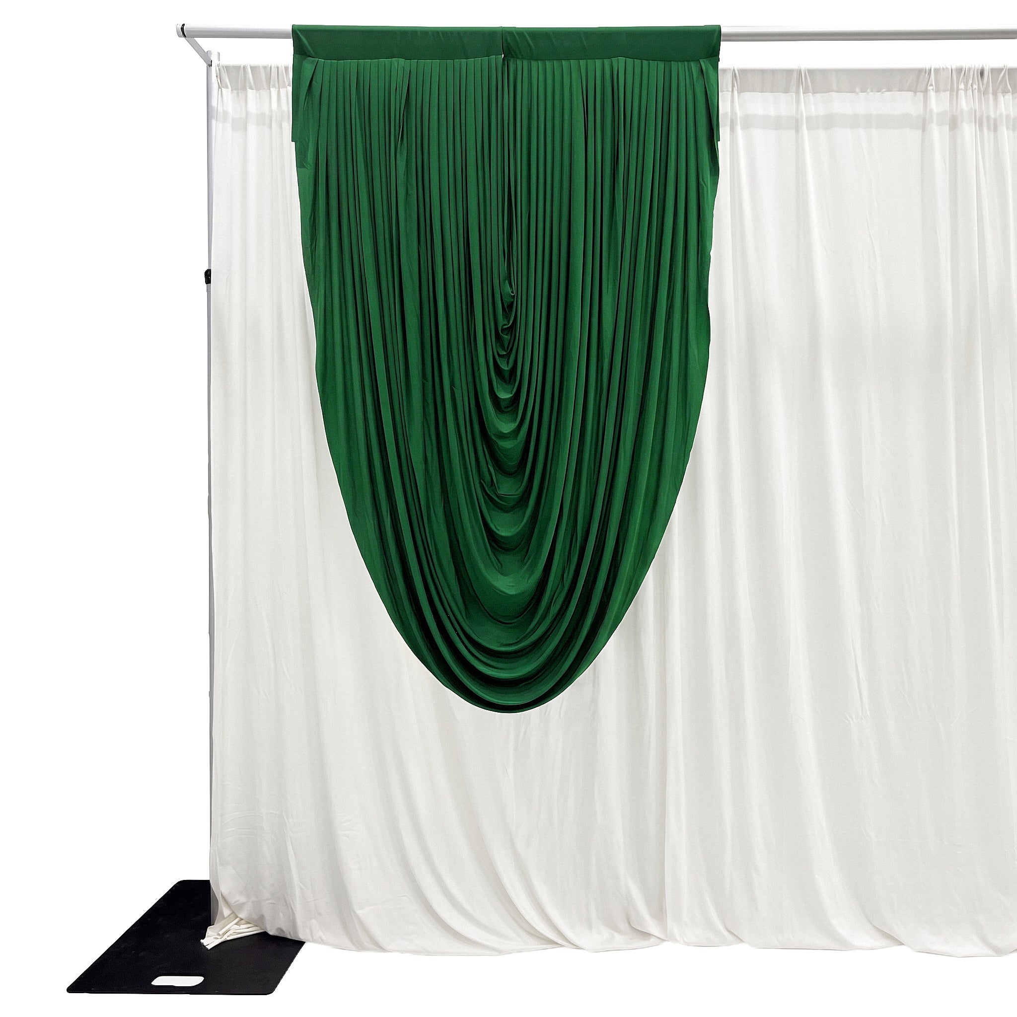 Cascade Swag Drape Panel 6.5ft x 5ft - Emerald Green
