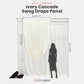Cascade Swag Drape Panel 6.5ft x 5ft Ivory infographic
