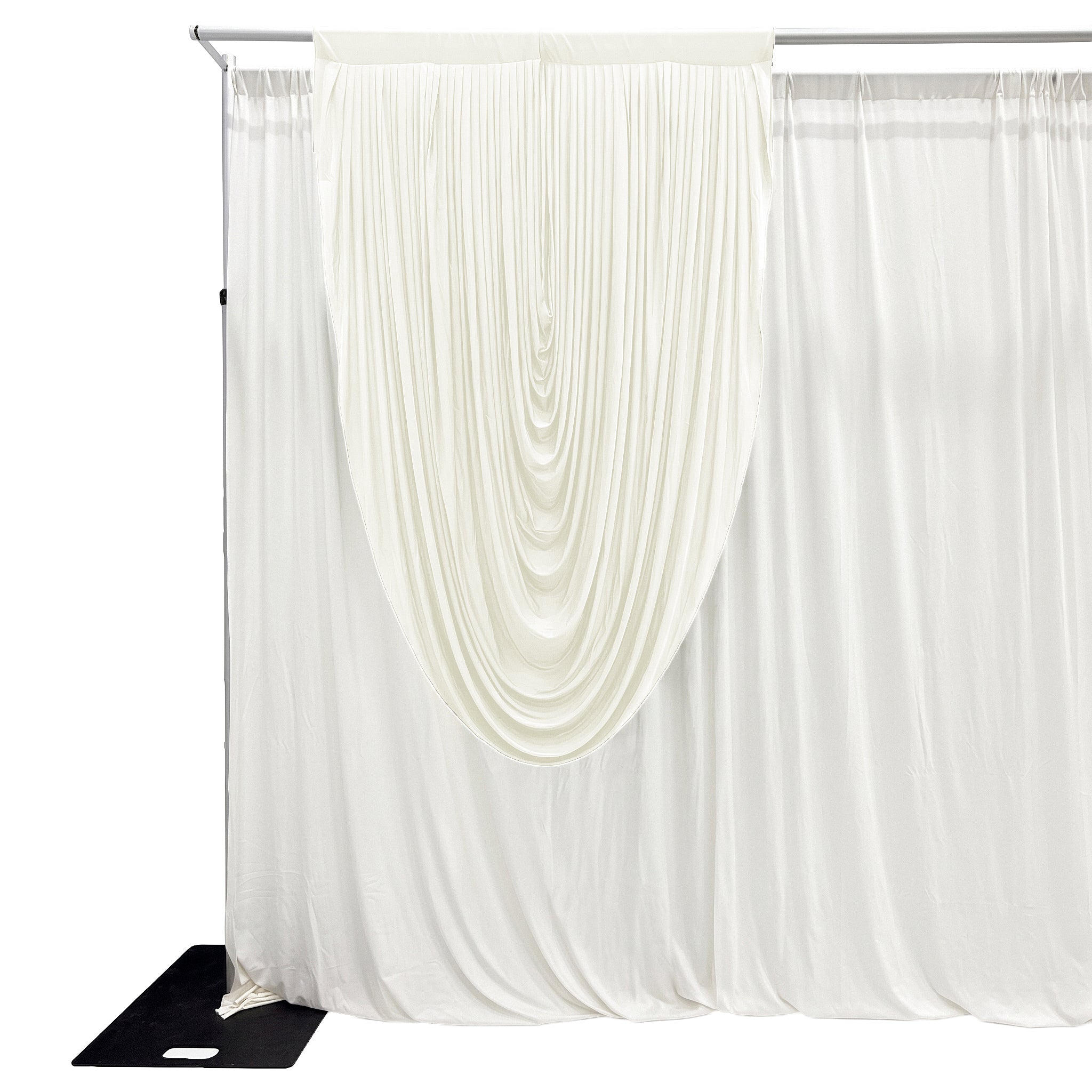 Cascade Swag Drape Panel 6.5ft x 5ft - Ivory