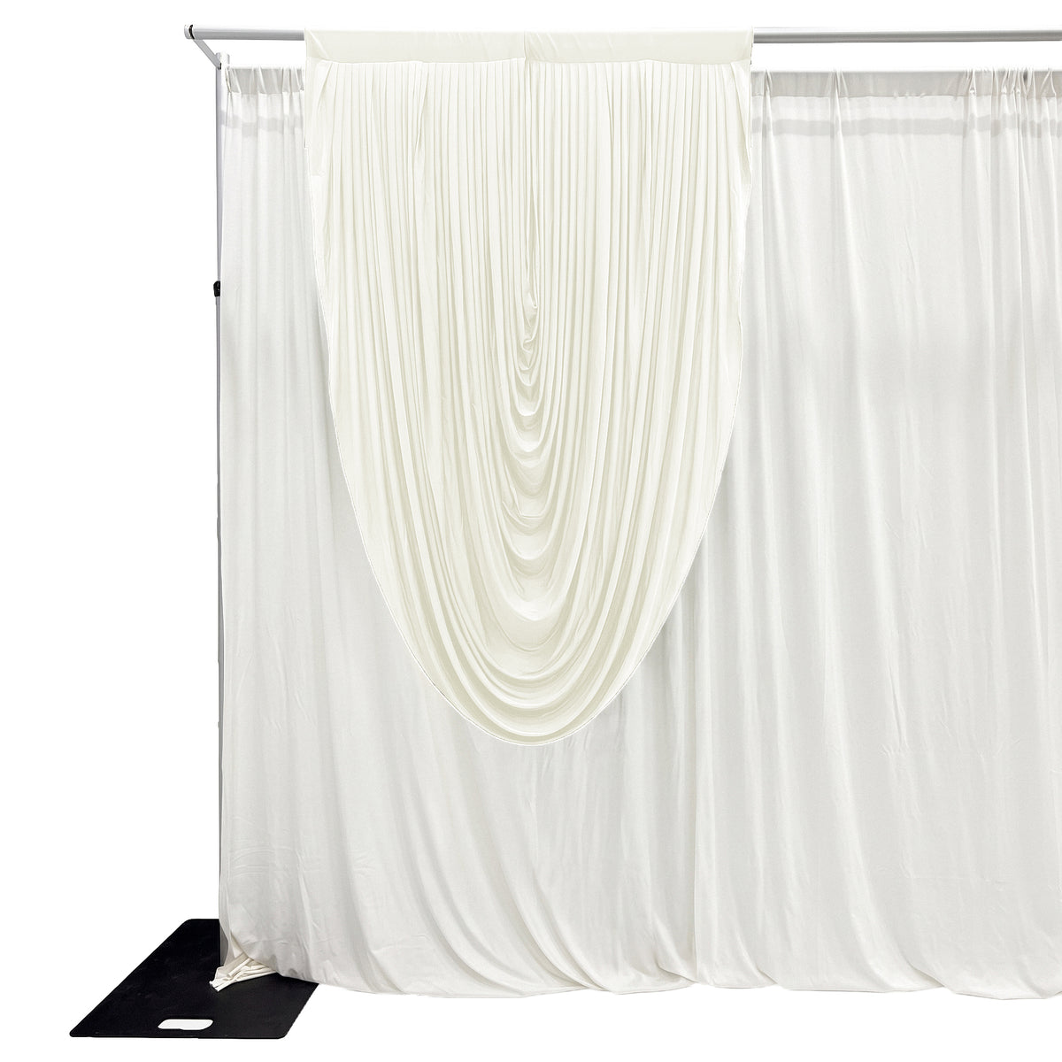 Cascade Swag Drape Panel 6.5ft x 5ft - Ivory