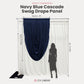 Cascade Swag Drape Panel 6.5ft x 5ft Navy Blue infographic