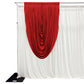 Cascade Swag Drape Panel 6.5ft x 5ft Red
