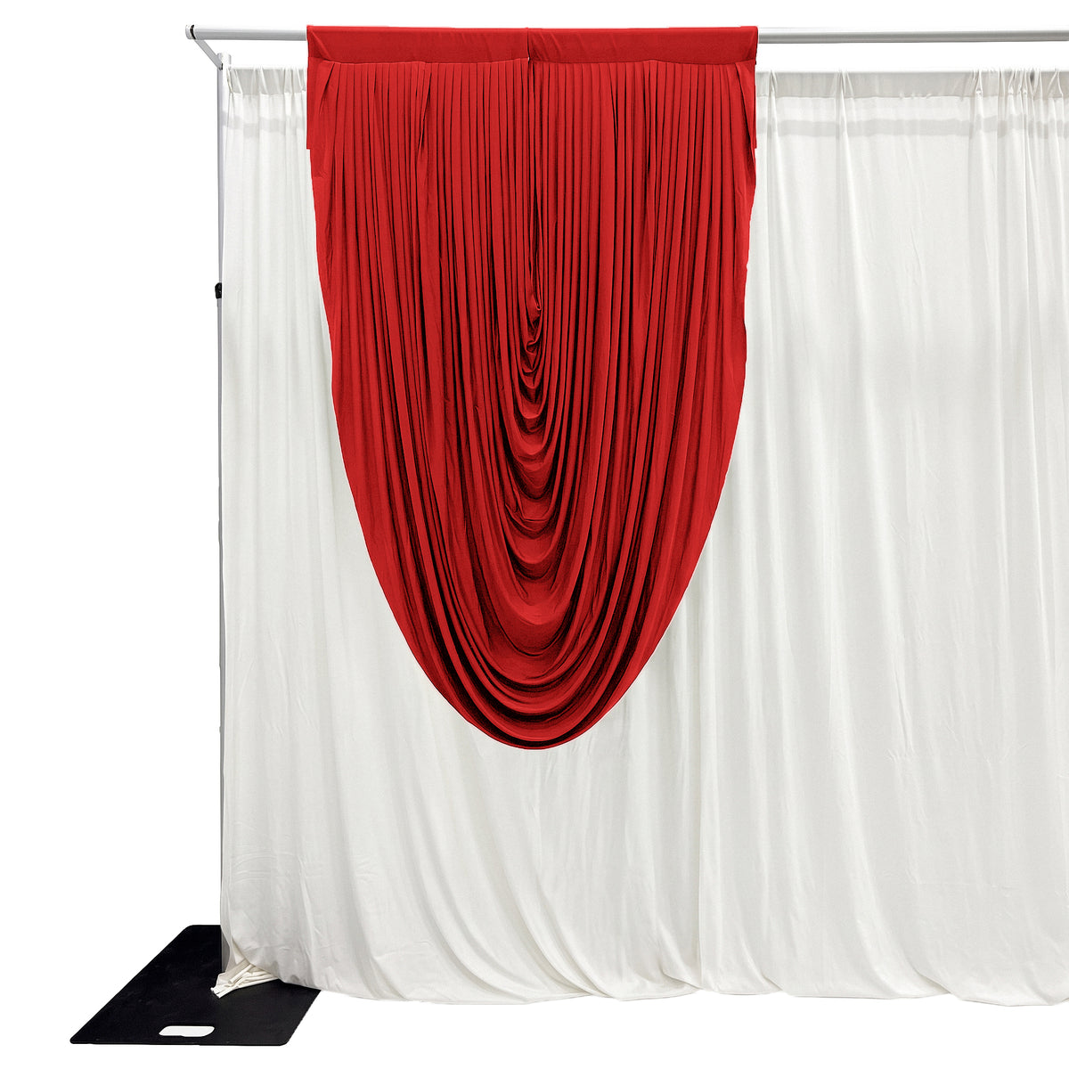 Cascade Swag Drape Panel 6.5ft x 5ft Red
