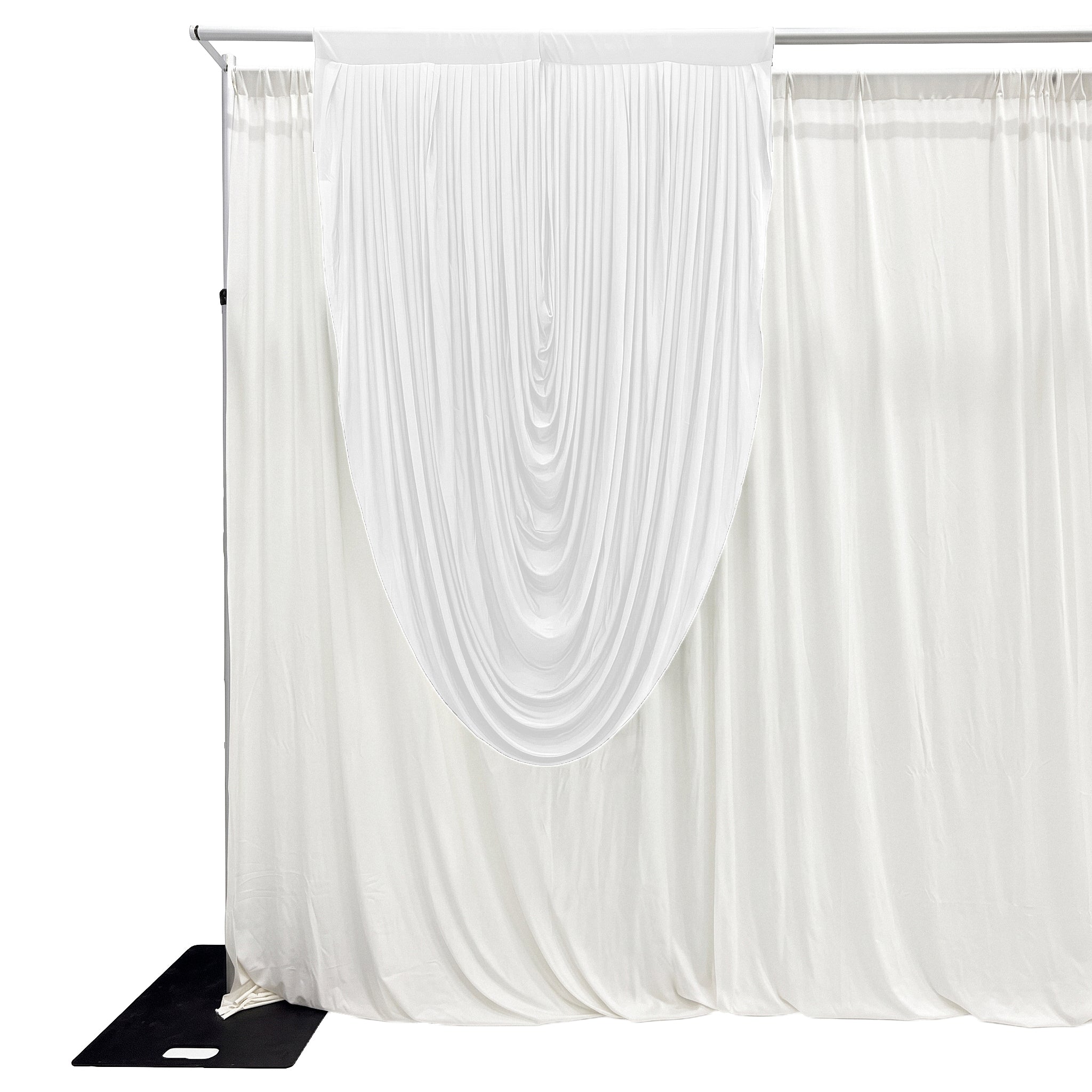 Cascade Swag Drape Panel 6.5ft x 5ft - White