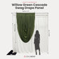 Cascade Swag Drape Panel 6.5ft x 5ft Willow Green infographic