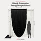 Cascade Swag Drape Panel 9ft x 6.5ft Black infographic