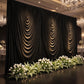 Cascade Swag Drape Panel 9ft x 6.5ft Black - Wedding Backdrop