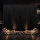Cascade Swag Drape Panel 9ft x 6.5ft Black - CV Linens