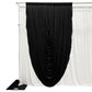 Cascade Swag Drape Panel 9ft x 6.5ft - Black