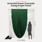 Cascade Swag Drape Panel 9ft x 6.5ft Emerald Green infographic