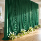 Cascade Swag Drape Panel 9ft x 6.5ft Emerald Green - CV Linens