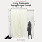 Cascade Swag Drape Panel 9ft x 6.5ft - Ivory infographic
