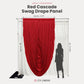 Cascade Swag Drape Panel 9ft x 6.5ft - Red infographic