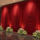 Cascade Swag Drape Panel 9ft x 6.5ft - Red - Wedding Backdrop
