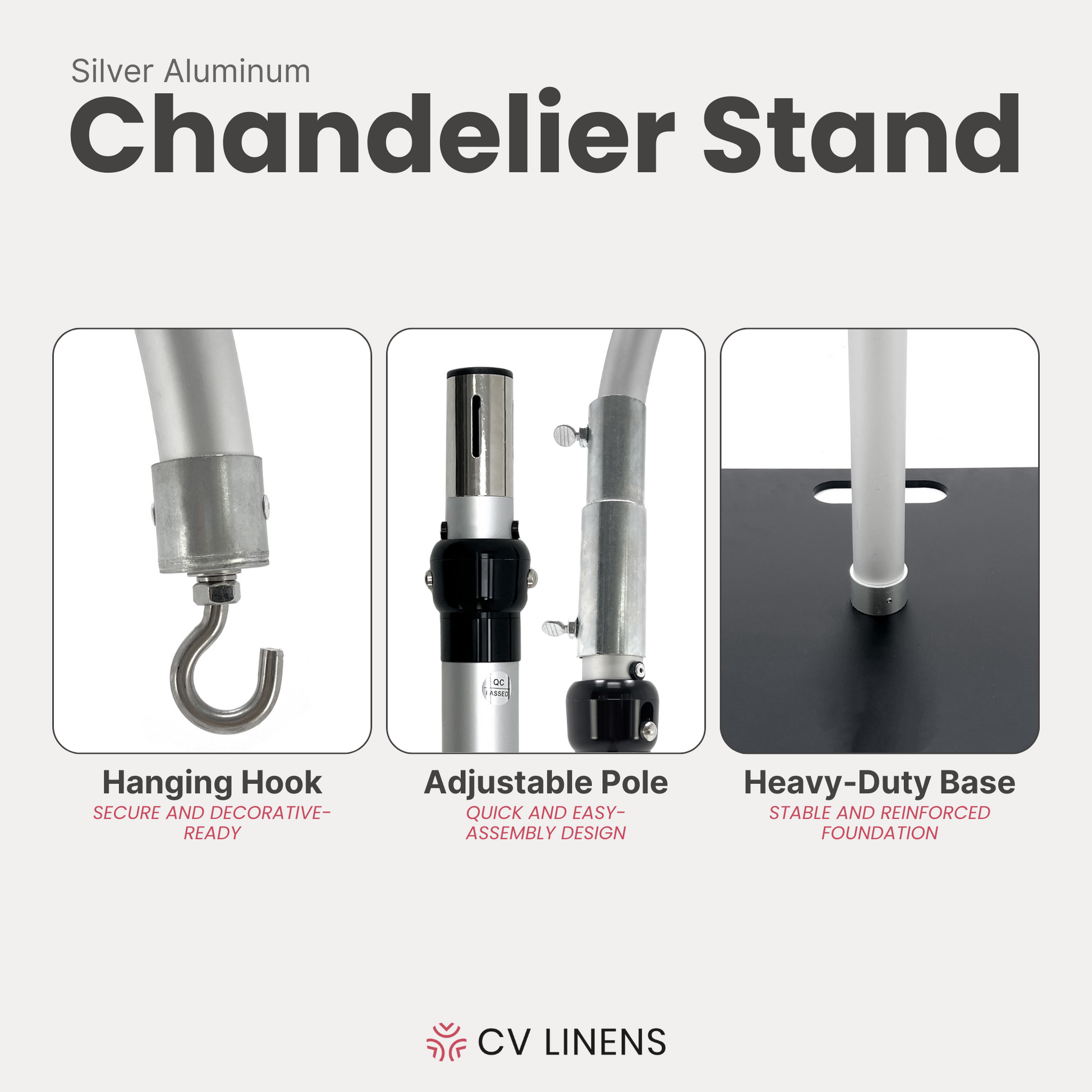 Chandelier Adjustable Heavy Duty Stand parts