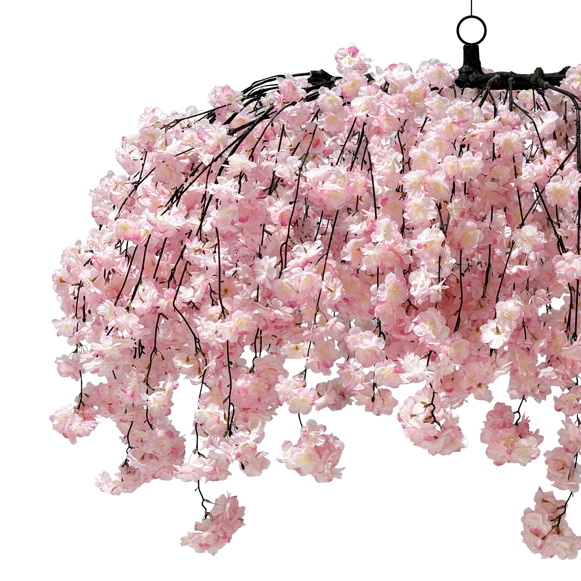 Cherry Blossom Ceiling Cascade Pink florals close up