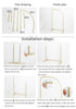 Chiara Backdrop Arch Frame Stands 3pc set Instructions