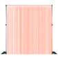 Chiffon Curtain Drape 10ft H x 58" W Panel Blush/Rose Gold full view
