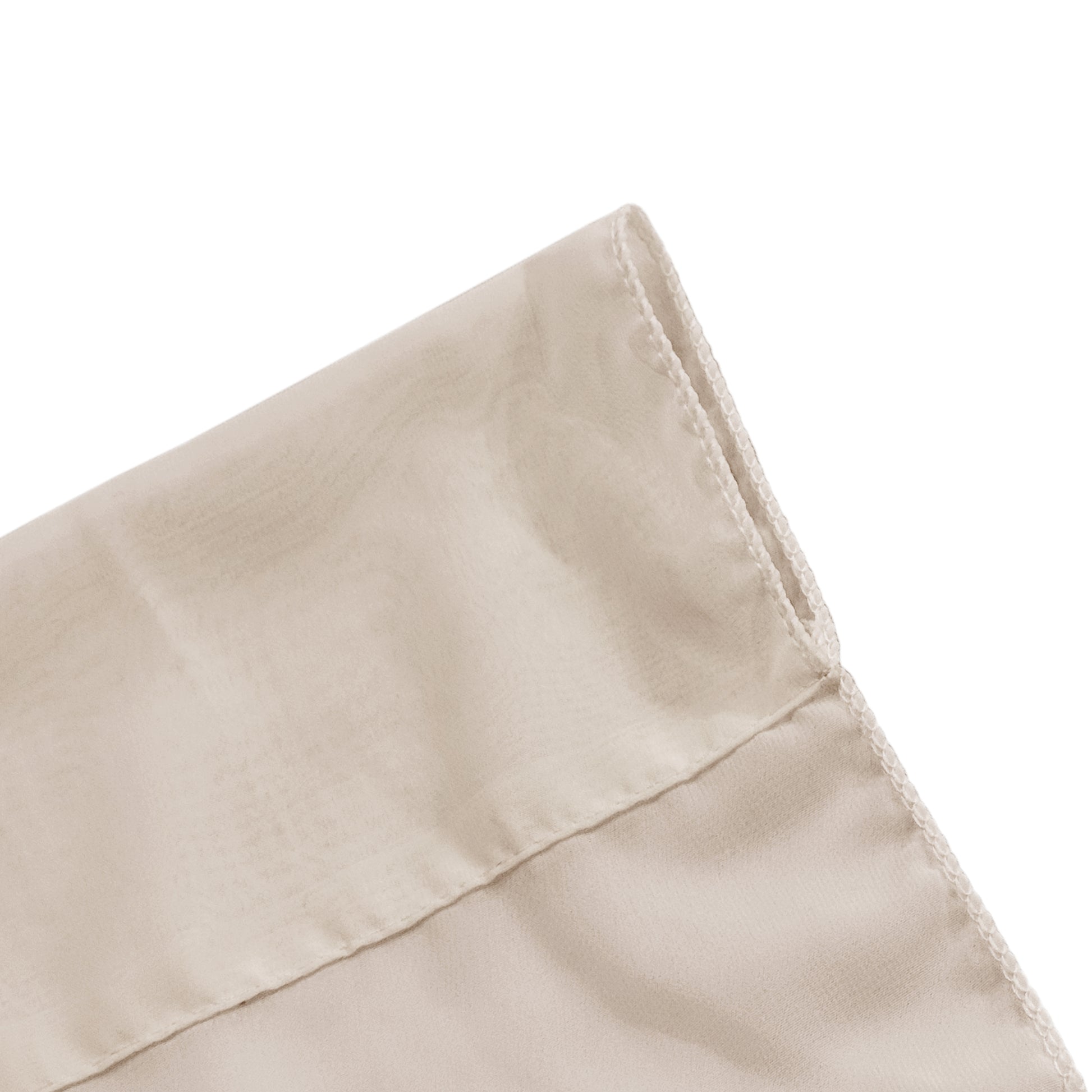 Chiffon Curtain Drape 10ft H x 58" W Panel Champagne pocket close up 