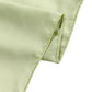 Chiffon Curtain Drape 10ft H x 58" W Panel Sage Green serged edge close up